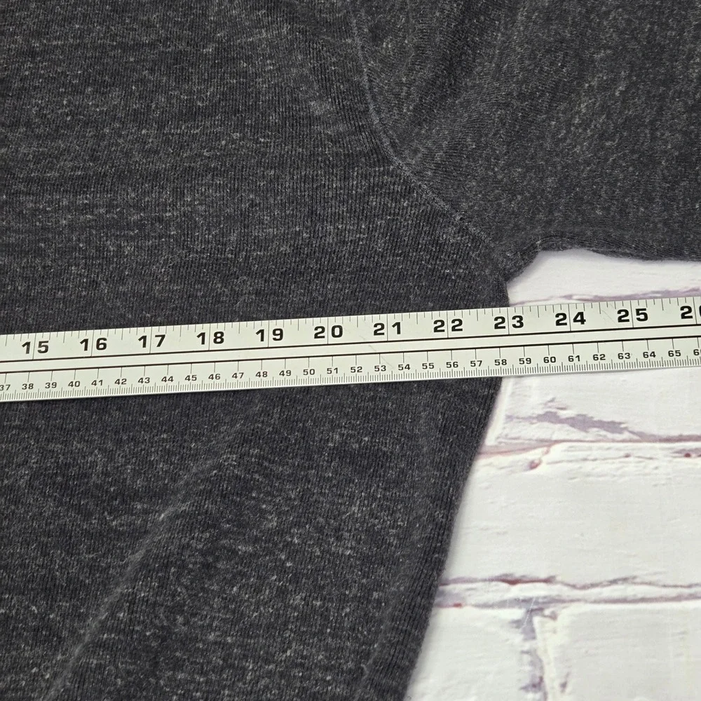 Polo Ralph Lauren Mens Charcoal‎ Gray Heathered Cotton Crewneck Sweater Large LG
